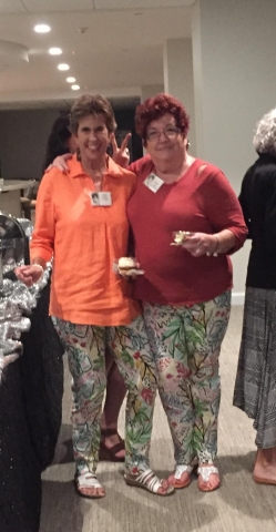 THE PANTS! Who wore them better?  Kathi Foster Proper and Noreen Tracy La Piccirella. 
